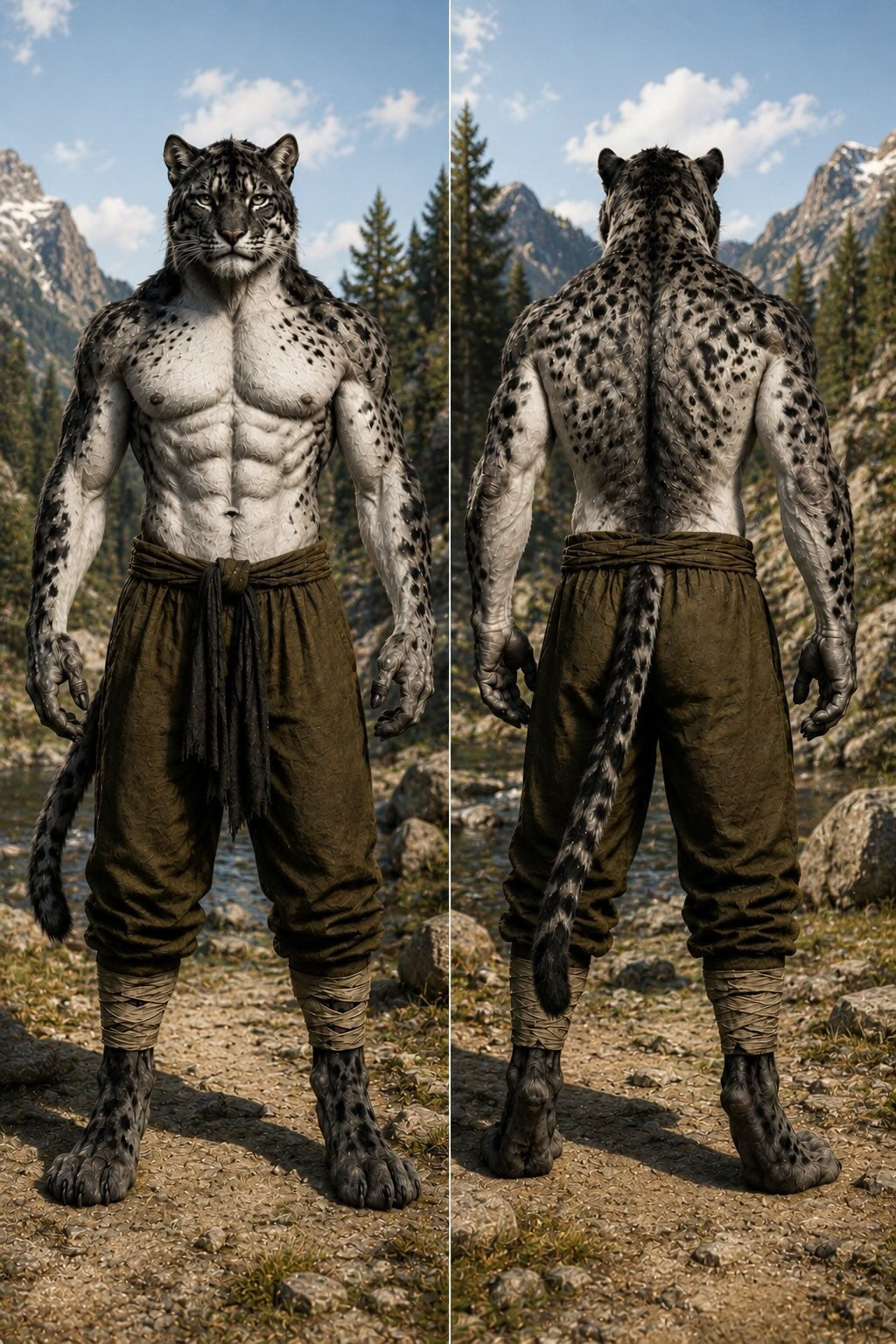 [Commission] Semi Realistic Tiger Fursuit Head and Tail