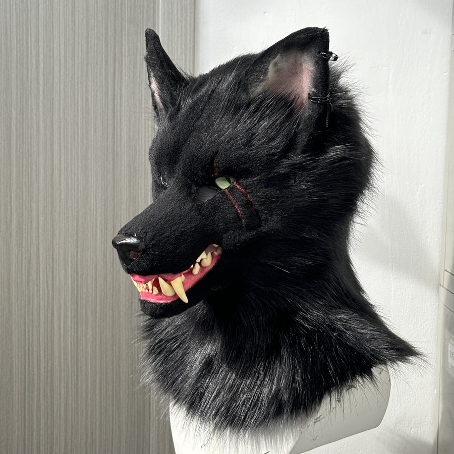 [Premade]Snarl Dog Movable Jaw Realistic Fursuit Head and Paws Costumes Headdress