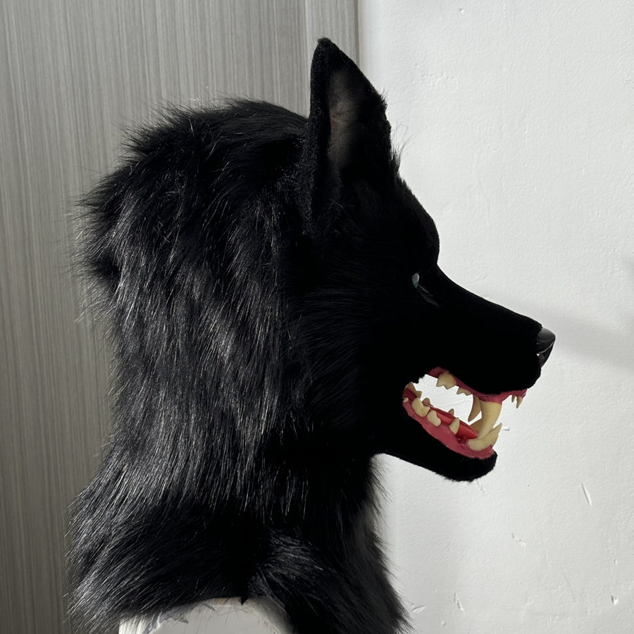 [Premade]Snarl Dog Movable Jaw Realistic Fursuit Head and Paws Costumes Headdress