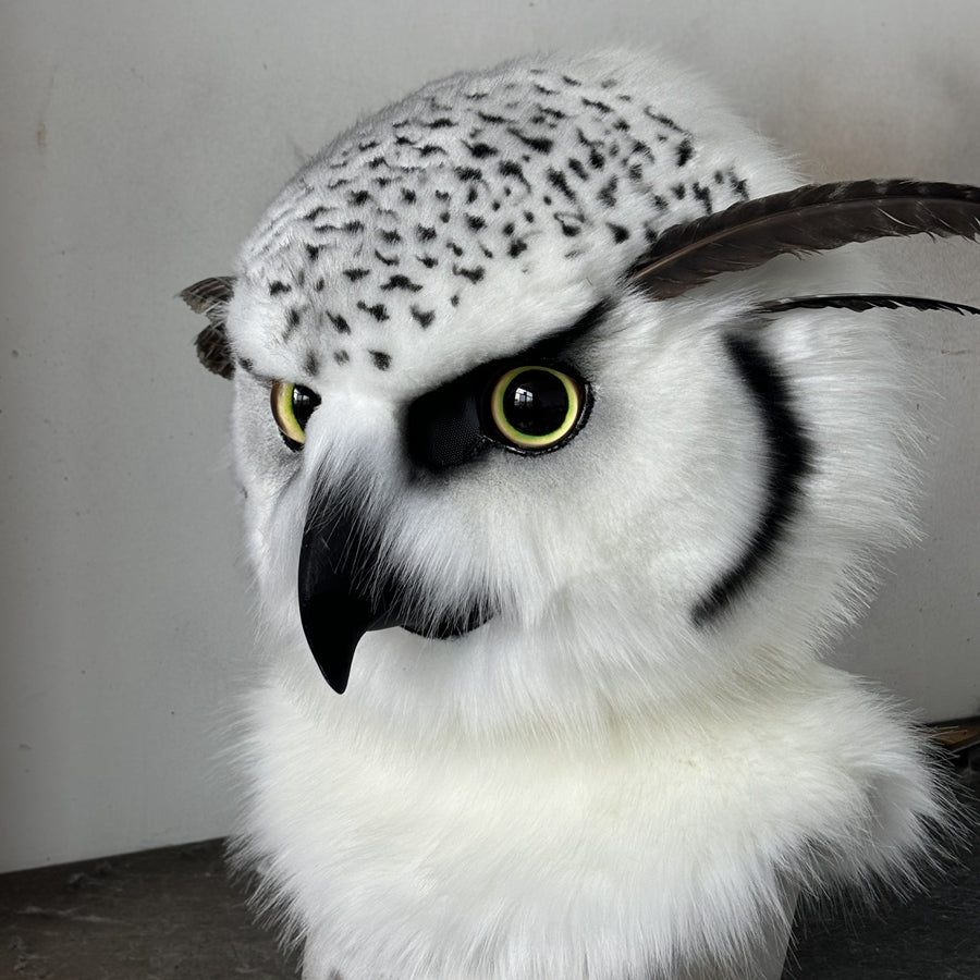 [Premade]Owl Movable Jaw Realistic Fursuit Head Costumes Headdress