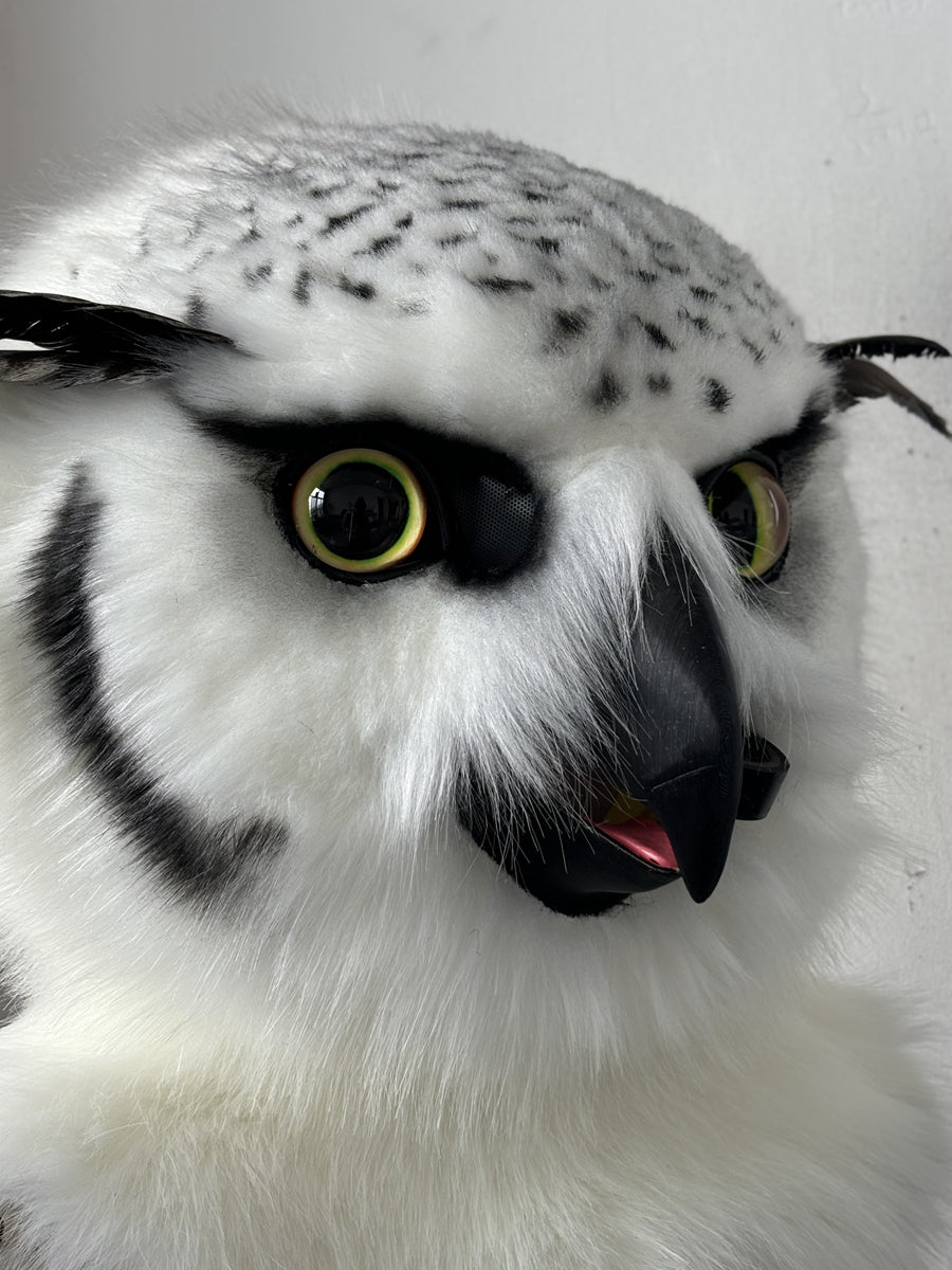 [Premade]Owl Movable Jaw Realistic Fursuit Head Costumes Headdress