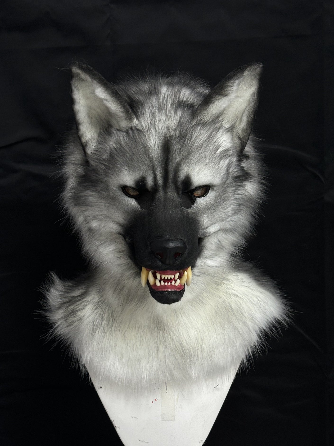 [Premade]Snarl Dog Movable Jaw Realistic Fursuit Head Costumes Headdress