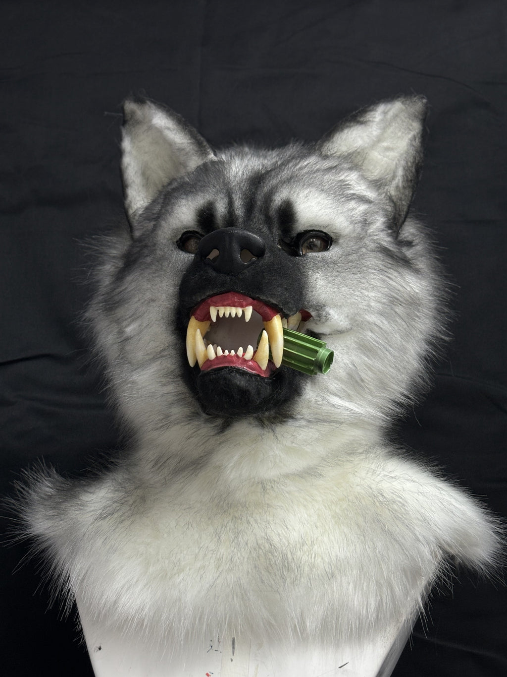 [Premade]Snarl Dog Movable Jaw Realistic Fursuit Head Costumes Headdress
