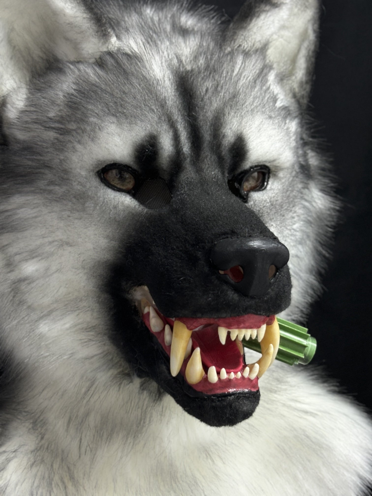 [Premade]Snarl Dog Movable Jaw Realistic Fursuit Head Costumes Headdress