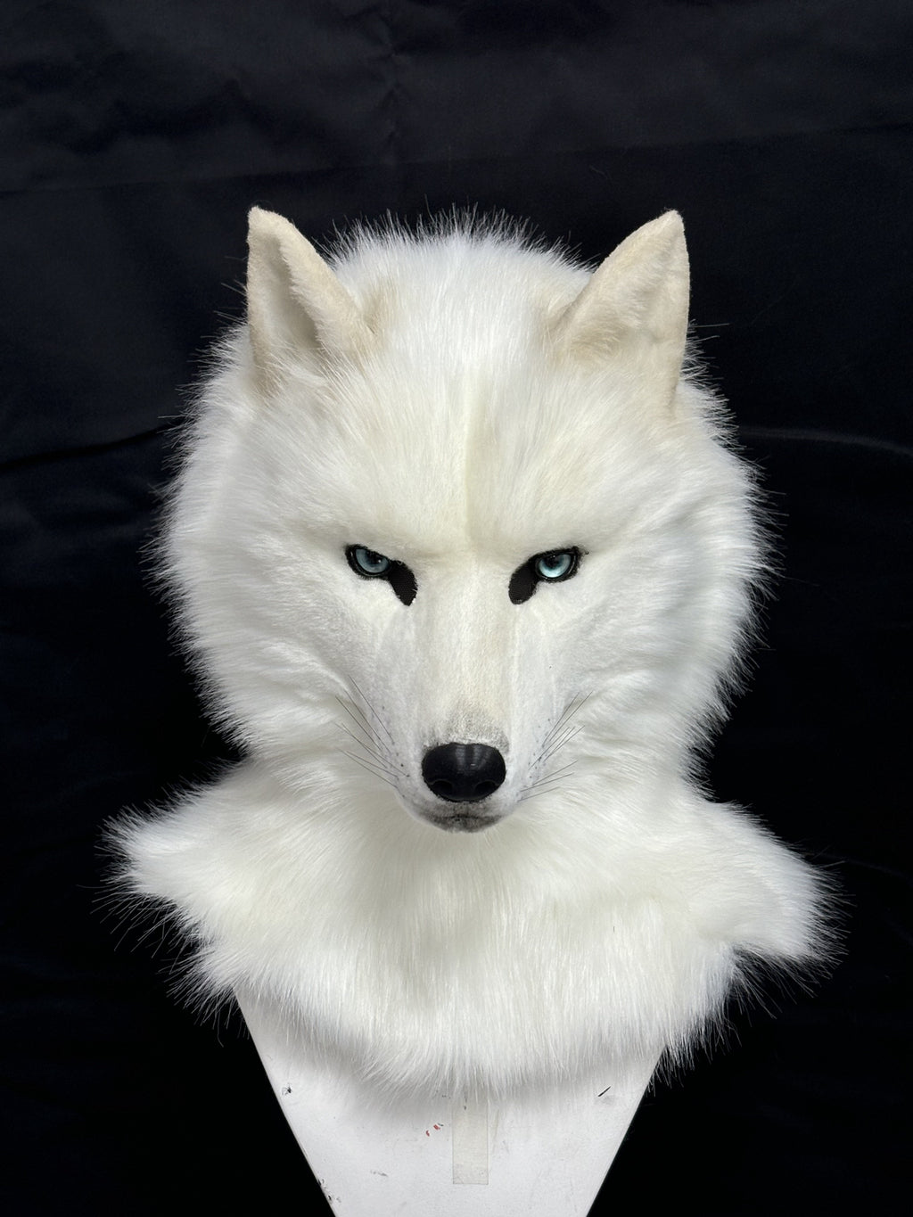 [Premade]White Wolf Movable Jaw Realistic Fursuit Head Costumes Headdress