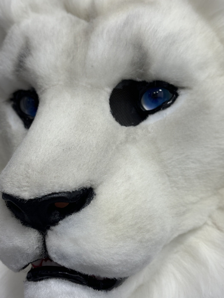 [Premade]Albion Lion Movable Jaw Realistic Fursuit Head Costumes Headdress