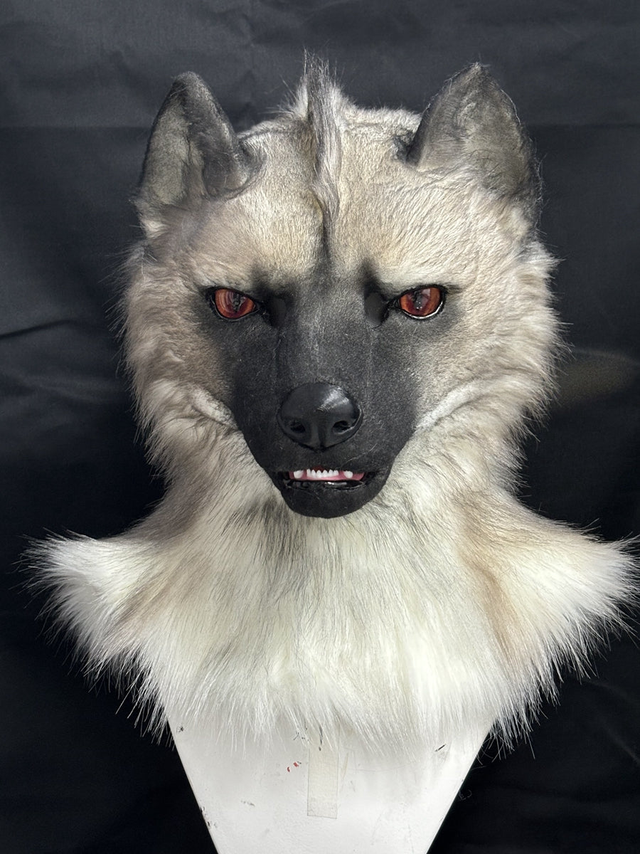 [Premade]Hyena Movable Jaw Realistic Fursuit Head Costumes Headdress
