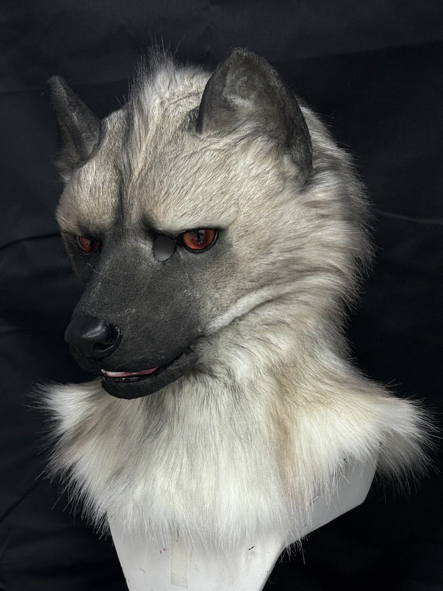 [Premade]Hyena Movable Jaw Realistic Fursuit Head Costumes Headdress
