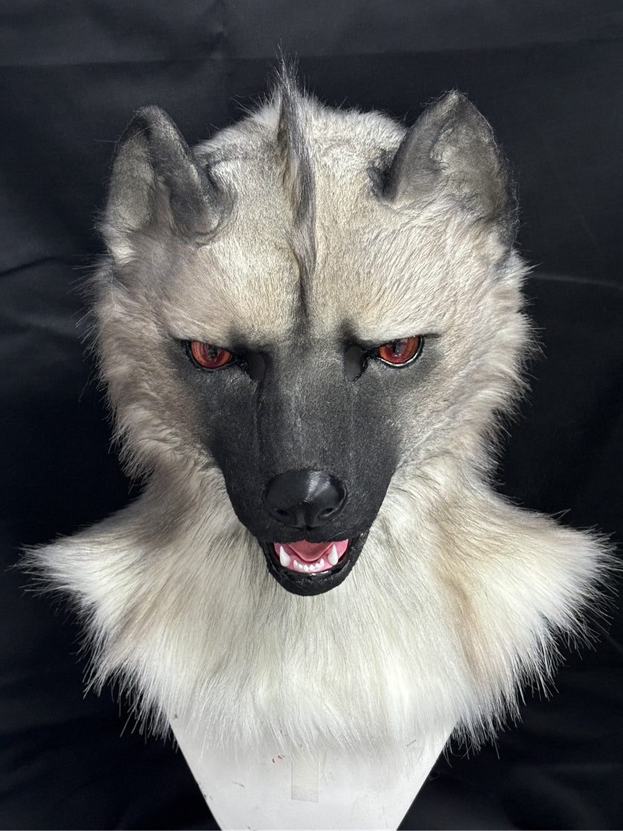 [Premade]Hyena Movable Jaw Realistic Fursuit Head Costumes Headdress
