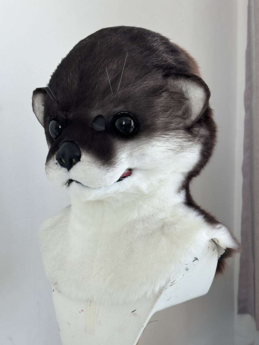 [Premade] Otter Realistic Fursuit Head Movable Jaw Headpiece Furry Costumes