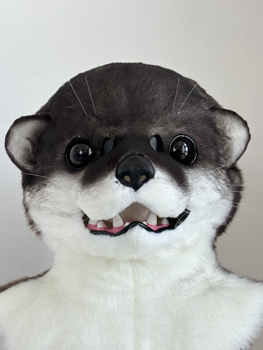 [Premade] Otter Realistic Fursuit Head Movable Jaw Headpiece Furry Costumes