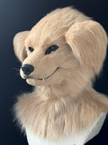 [Premade] Golden Retriever Realistic Fursuit Head Movable Jaw Headpiece Furry Costumes