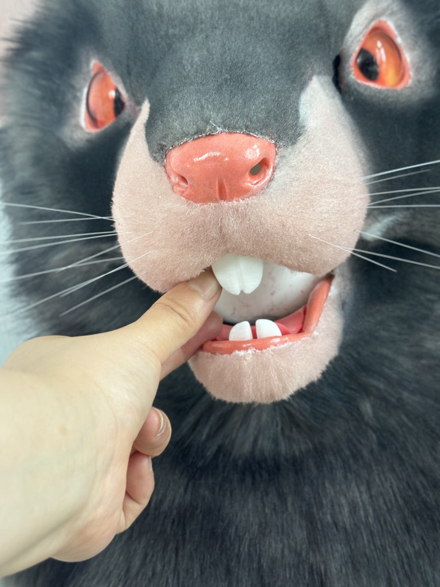 [Premade] Movable Jaw Realistic Rat Fursuit Head Cosplay Halloween Costumes