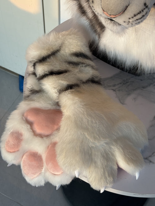 Deposit of White Tiger Realistic Fursuit Partial
