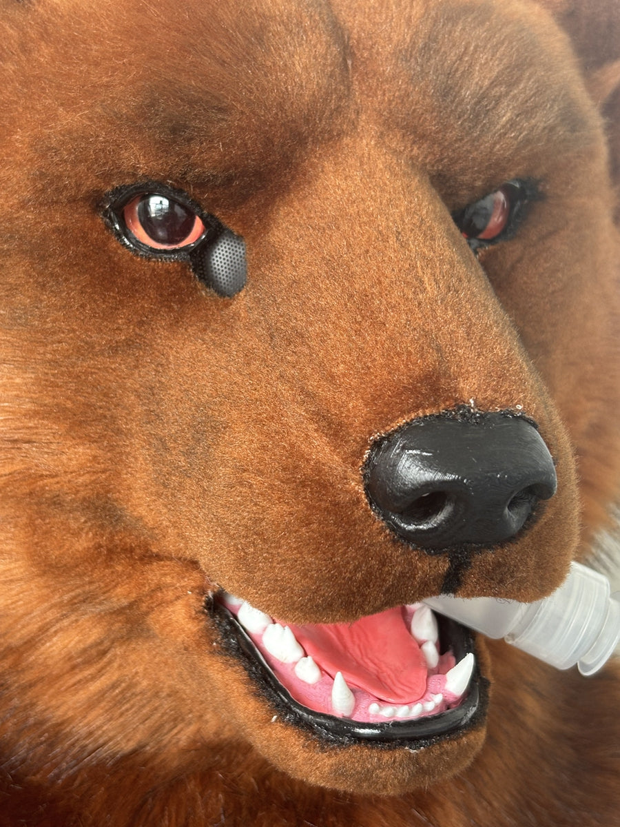 [Premade] Brown Bear Realistic Fursuit Head Movable Jaw Headpiece Furry Costumes
