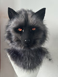[Commissions] Silver Fox Fursuit Partial(tail and paws)