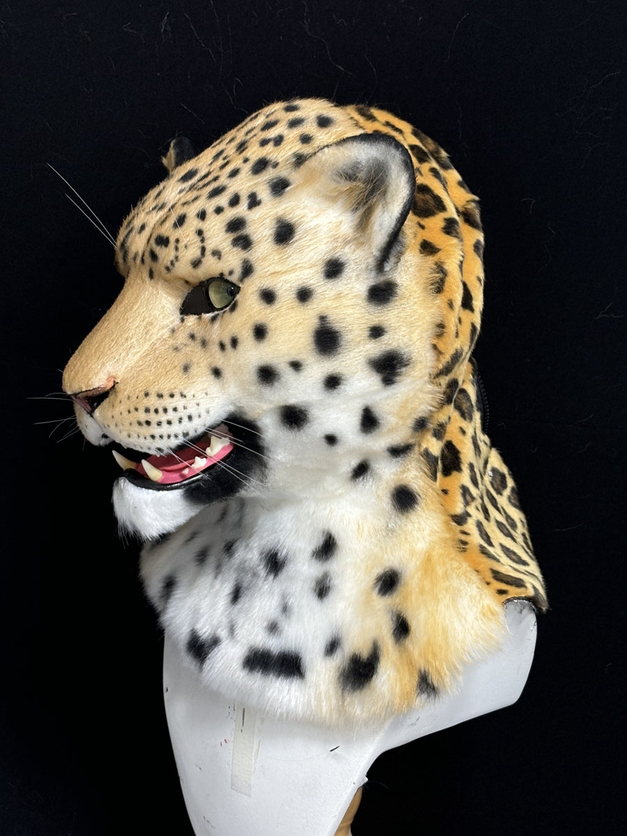 [Premade] Jaguar Realistic Fursuit Head Movable Jaw Headpiece Furry Costumes