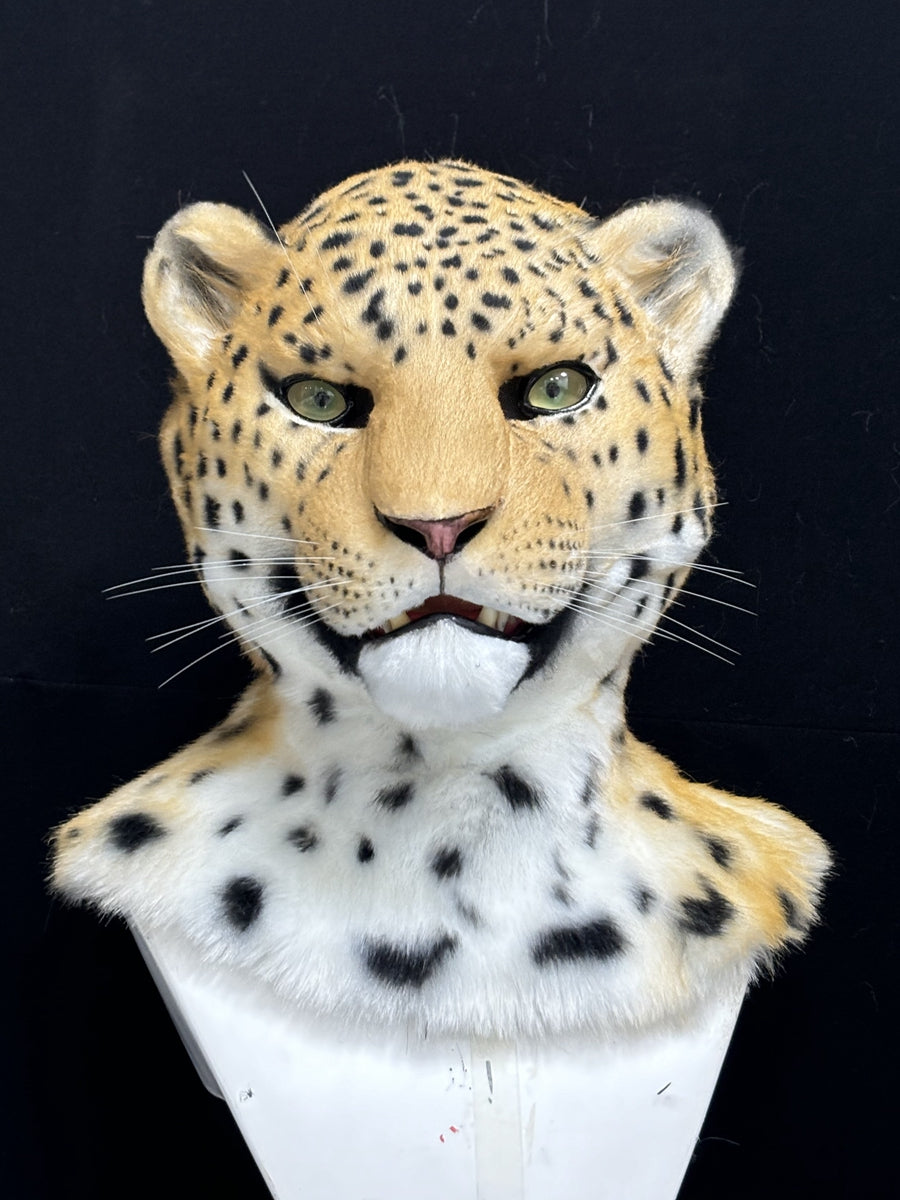 [Premade] Jaguar Realistic Fursuit Head Movable Jaw Headpiece Furry Costumes