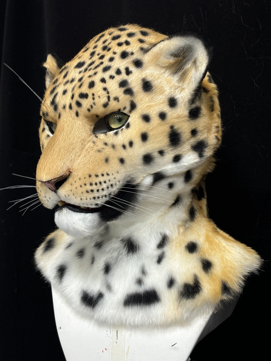 [Premade] Jaguar Realistic Fursuit Head Movable Jaw Headpiece Furry Costumes