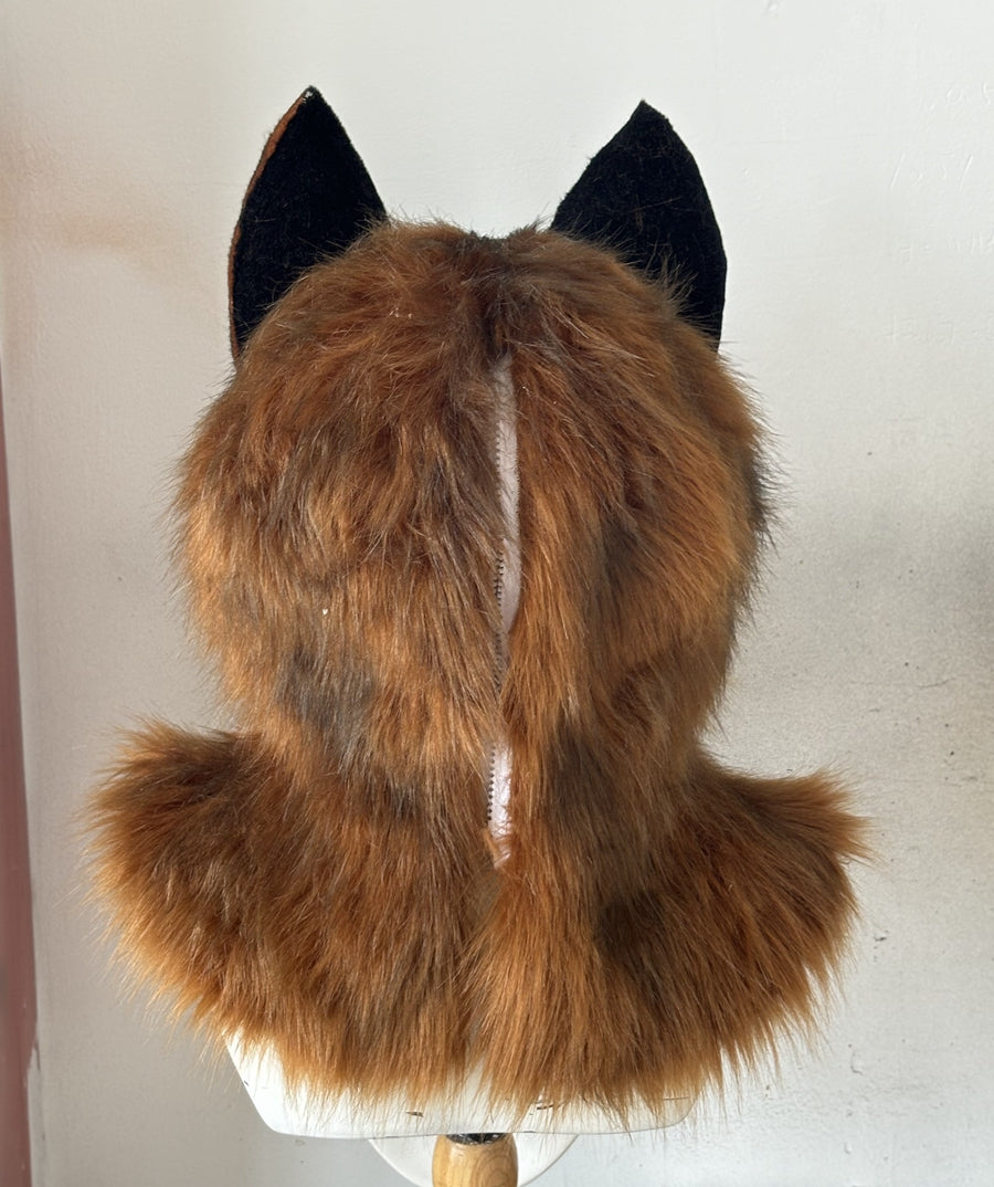 [Premade] German Shepherd Dog Realistic Fursuit Head Movable Jaw