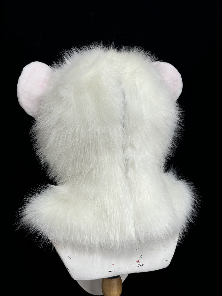 [Premade] White Rat Realistic Fursuit Head Movable Jaw