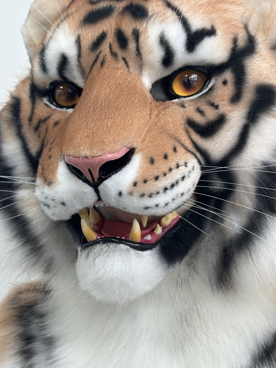 [Premade] Tiger Realistic Fursuit Head Movable Jaw Beast Headdress Costumes