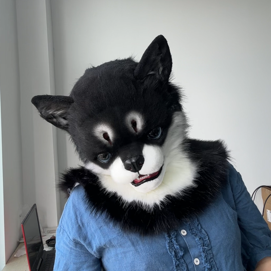 [Premade] Chihuahua Realistic Dog Fursuit Head Movable Jaw