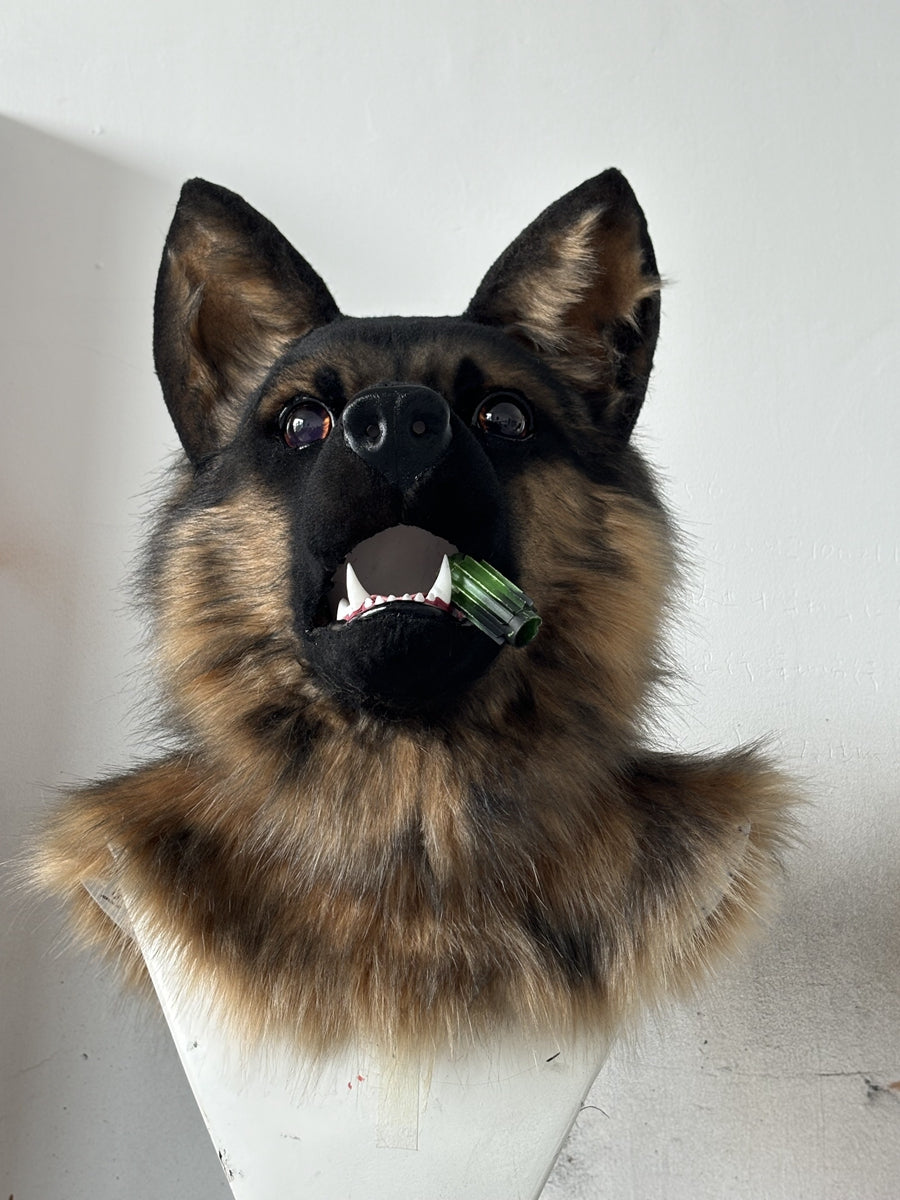 [Premade] Germany Shepherd Dog Realistic Fursuit Head Movable Jaw
