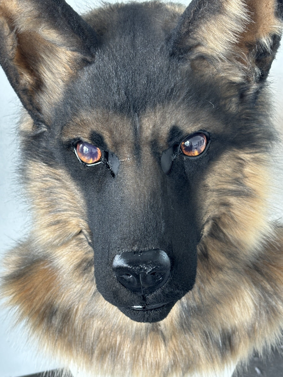 [Premade] Germany Shepherd Dog Realistic Fursuit Head Movable Jaw