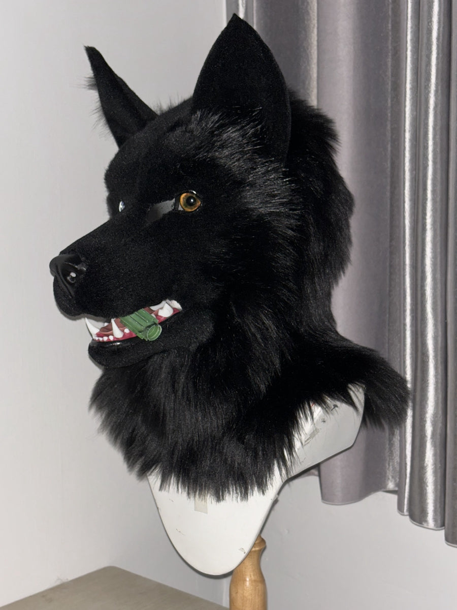 [Premade] German Shepherd Realistic Fursuit Head and Paws Movable Jaw
