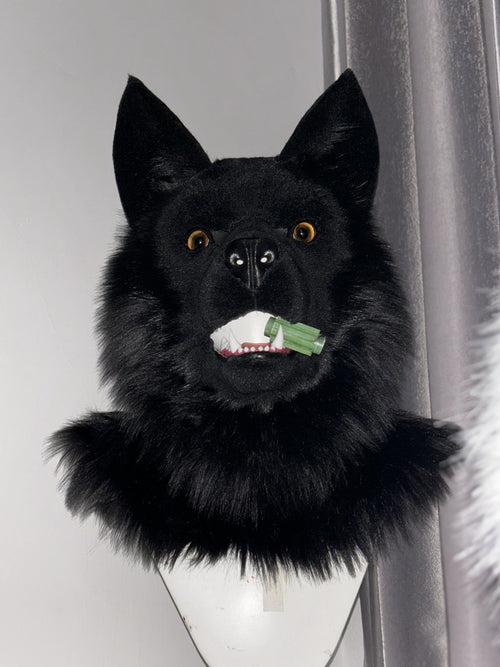[Premade] German Shepherd Realistic Fursuit Head and Paws Movable Jaw