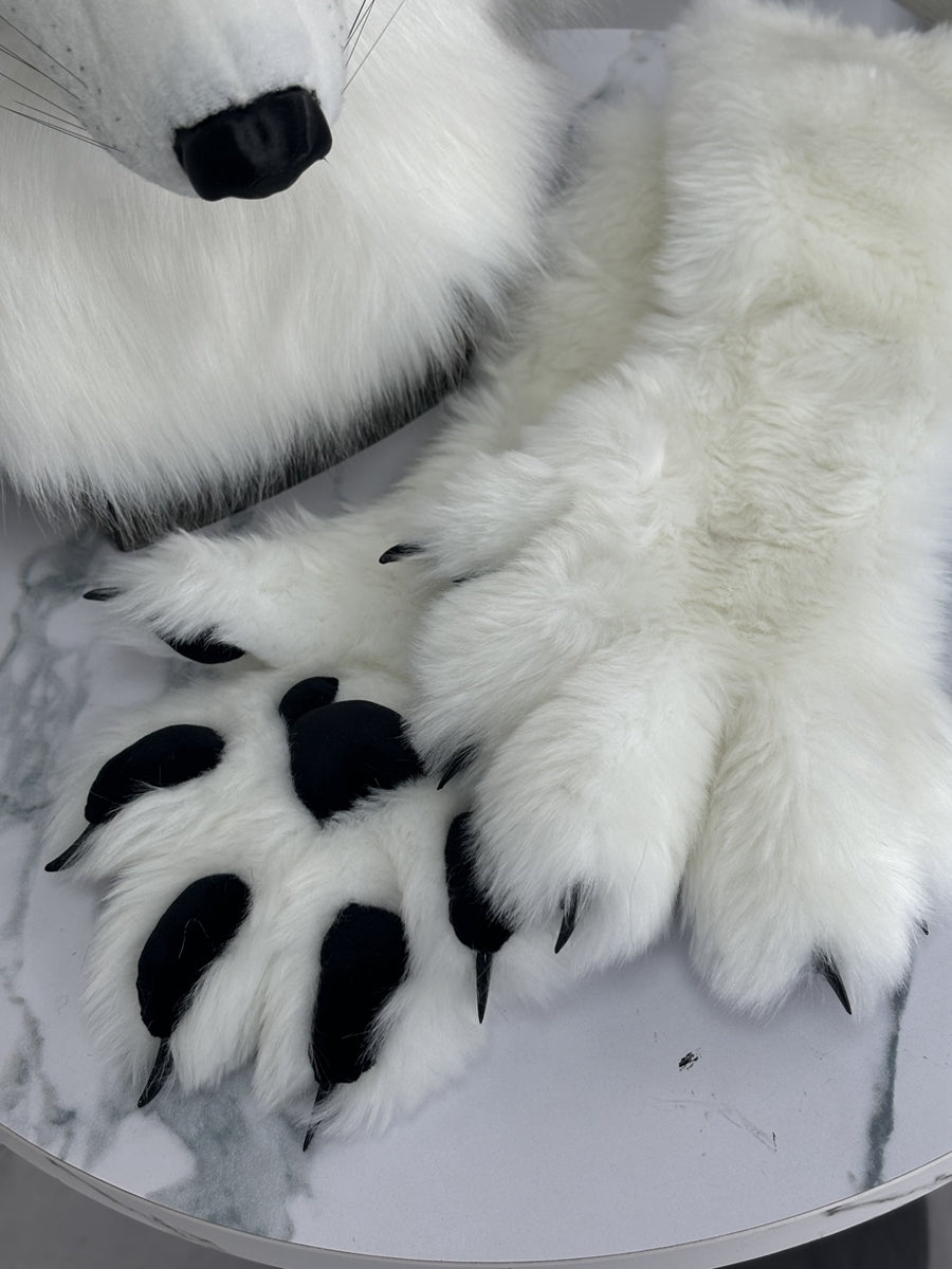 [Premade]Husky Dog Movable Jaw Realistic Fursuit Head and Paws Costumes Headdress