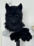 [Premade] German Shepherd Realistic Fursuit Head and Paws Movable Jaw