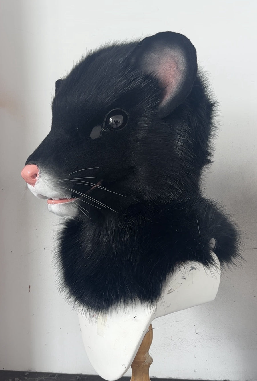 [Premade] Movable Jaw Realistic Rat Fursuit Head Cosplay Halloween Costumes