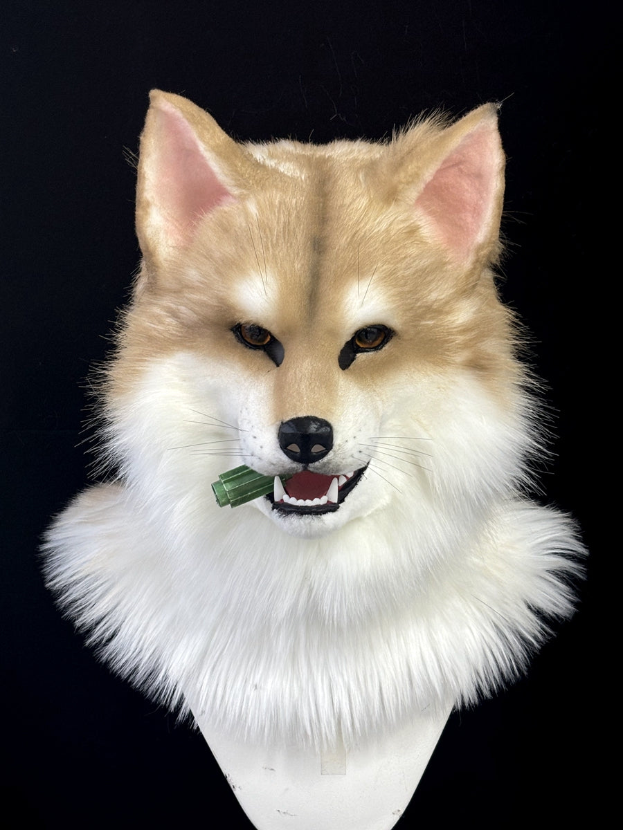 [Premade] Dog Realistic Fursuit Head Movable Jaw Furry Headdress Costumes
