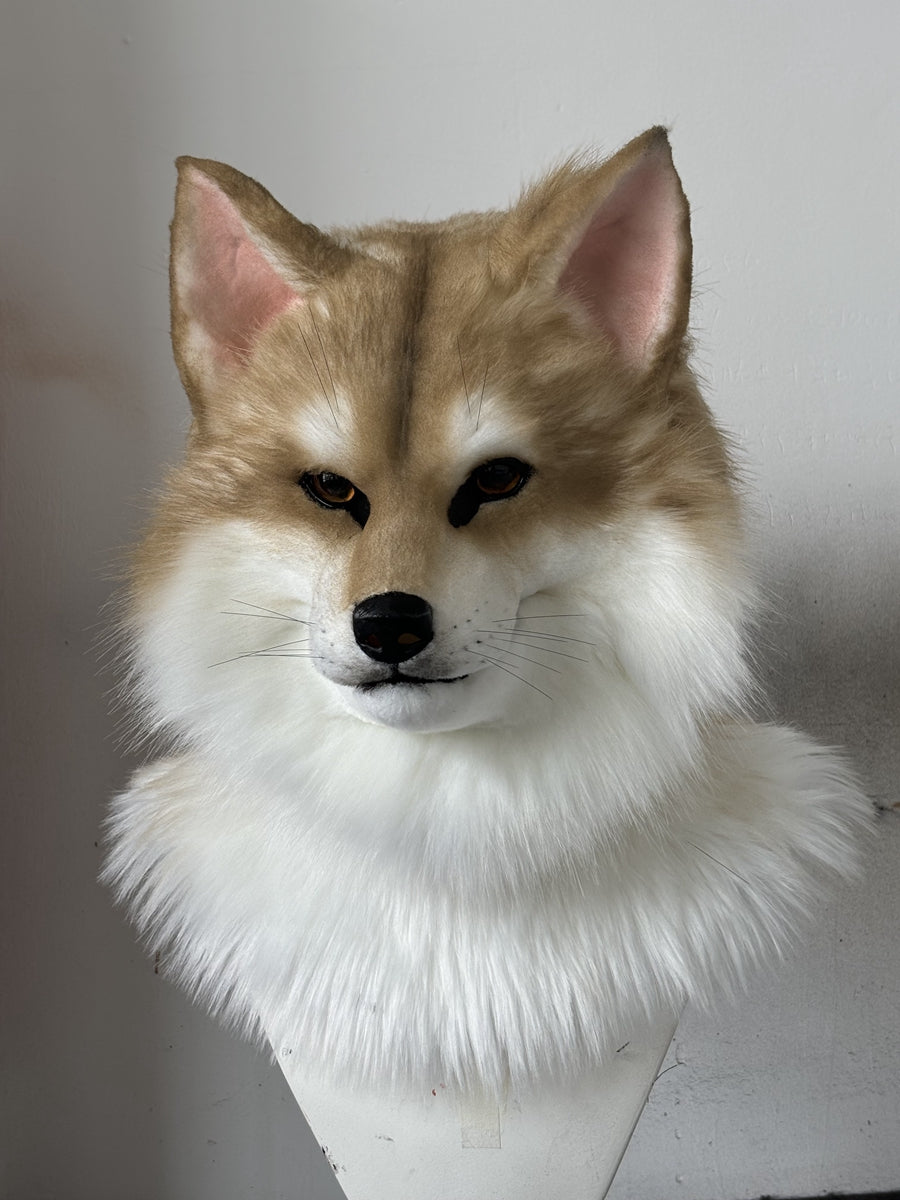 [Premade] Dog Realistic Fursuit Head Movable Jaw Furry Headdress Costumes