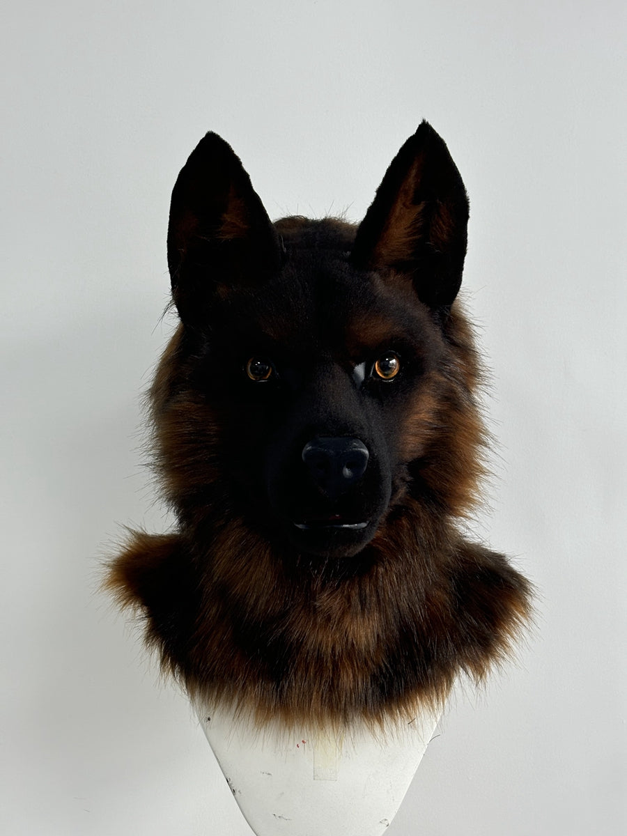 [Premade] German Shepherd Realistic Fursuit Head and Paws Movable Jaw