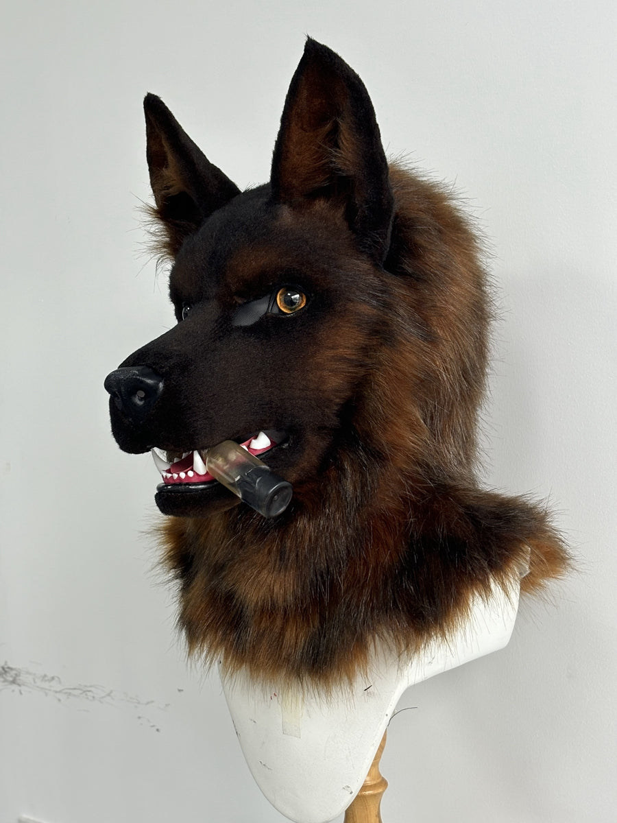 [Premade] German Shepherd Realistic Fursuit Head and Paws Movable Jaw