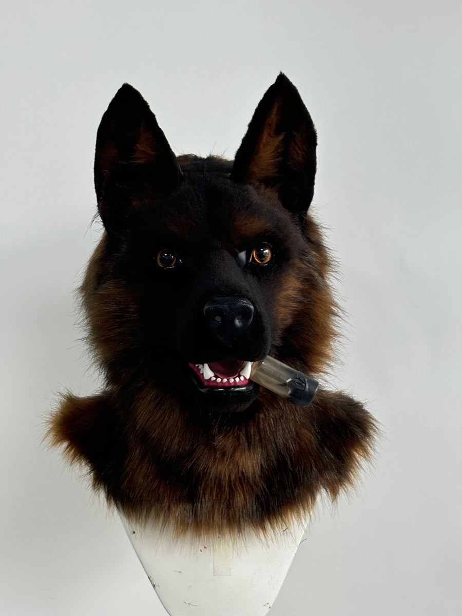 [Premade] German Shepherd Realistic Fursuit Head and Paws Movable Jaw