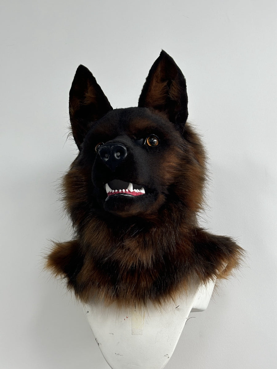 [Premade] German Shepherd Realistic Fursuit Head and Paws Movable Jaw