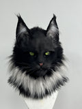 [Premade] Smoky Maine Coon Cat Realistic Fursuit Head Movable Jaw