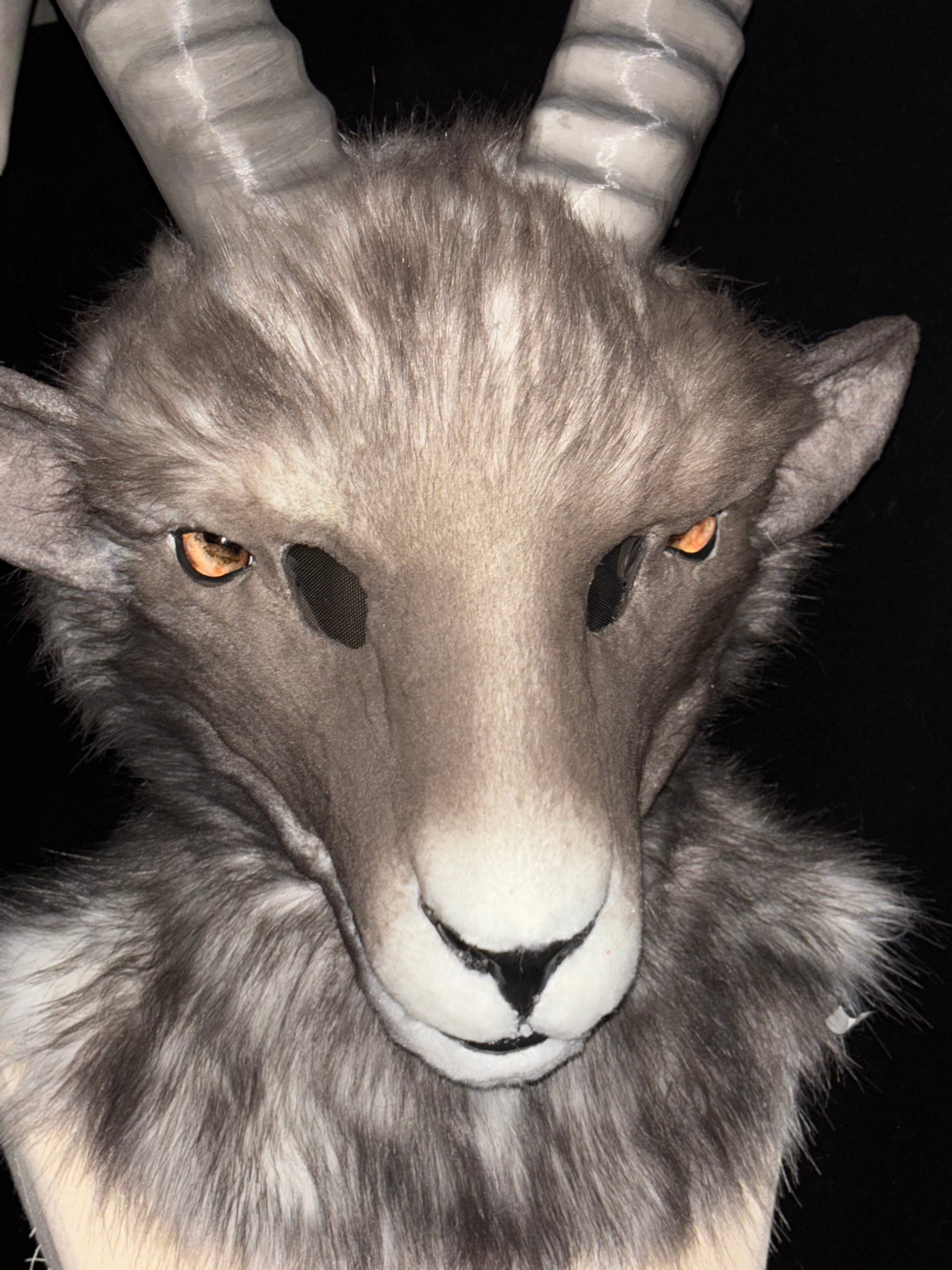 [Premade] Goat Realistic Fursuit Head Movable Jaw
