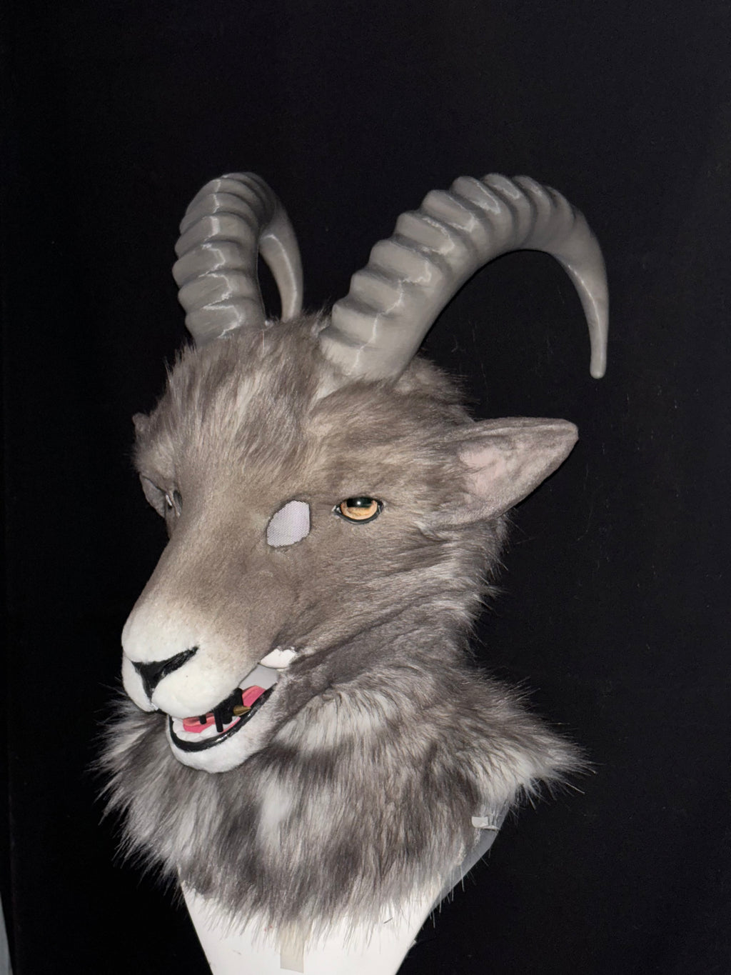 [Premade] Goat Realistic Fursuit Head Movable Jaw