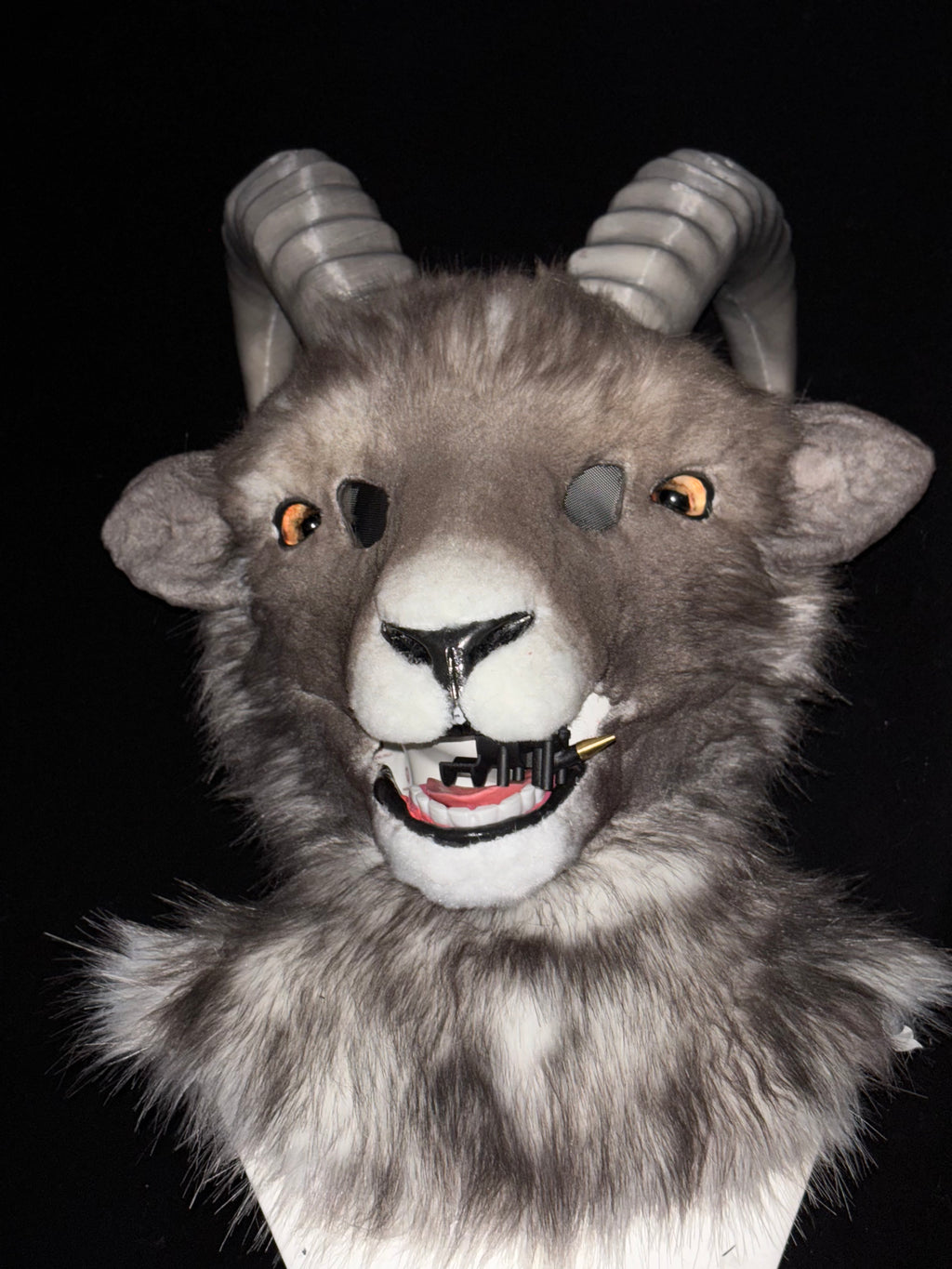 [Premade] Goat Realistic Fursuit Head Movable Jaw