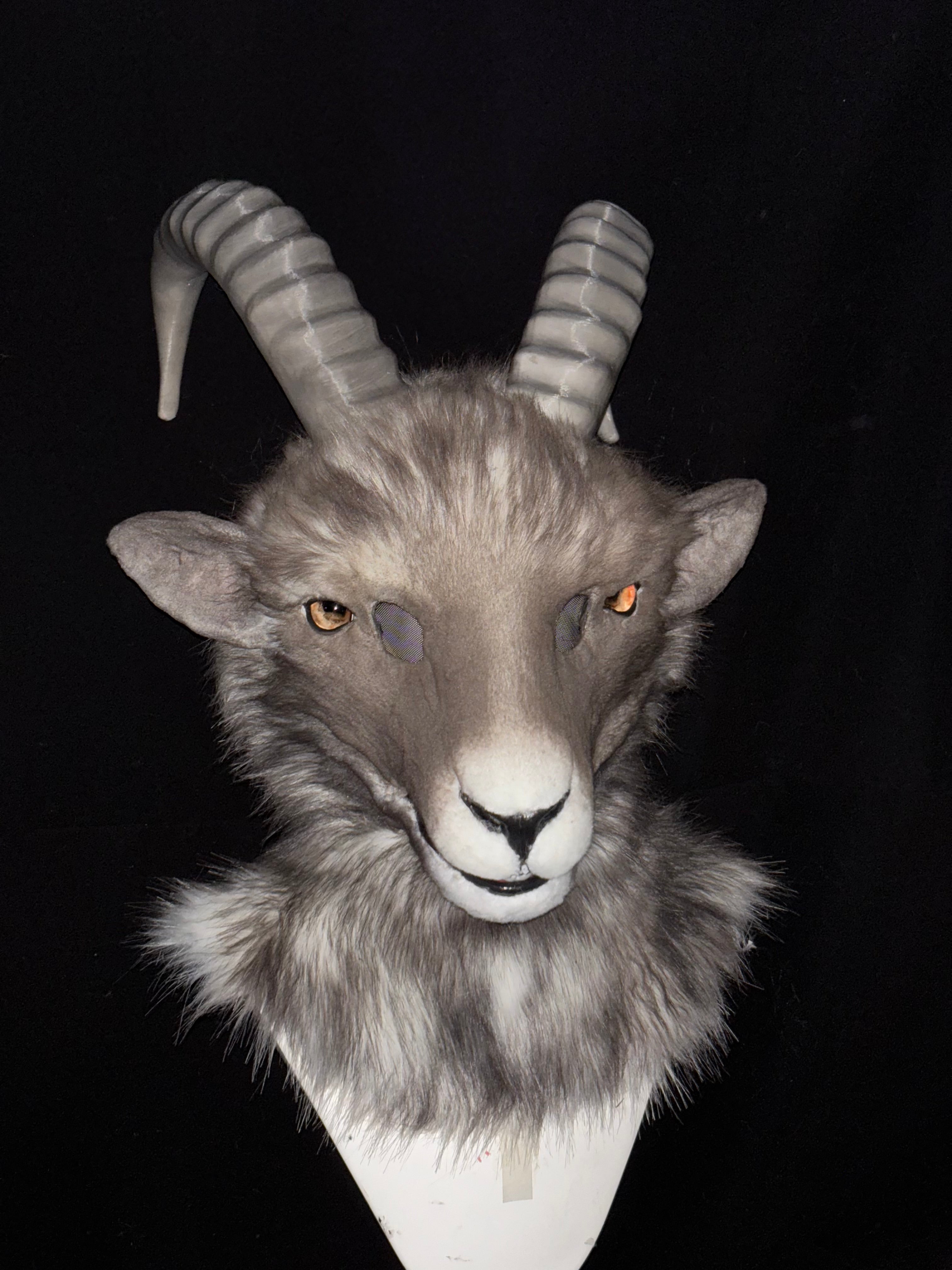 [Premade] Goat Realistic Fursuit Head Movable Jaw