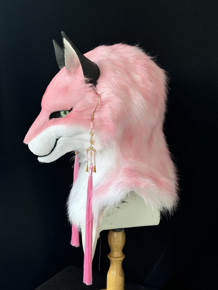 [Premade] Semi Realistic Fox Fursuit Head Furry Costumes Mask Headdress