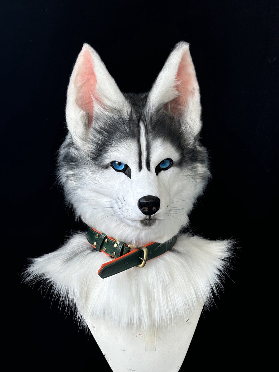 [Premade] Husky Dog Realistic Fursuit Head Furry Costumes Mask Headdress