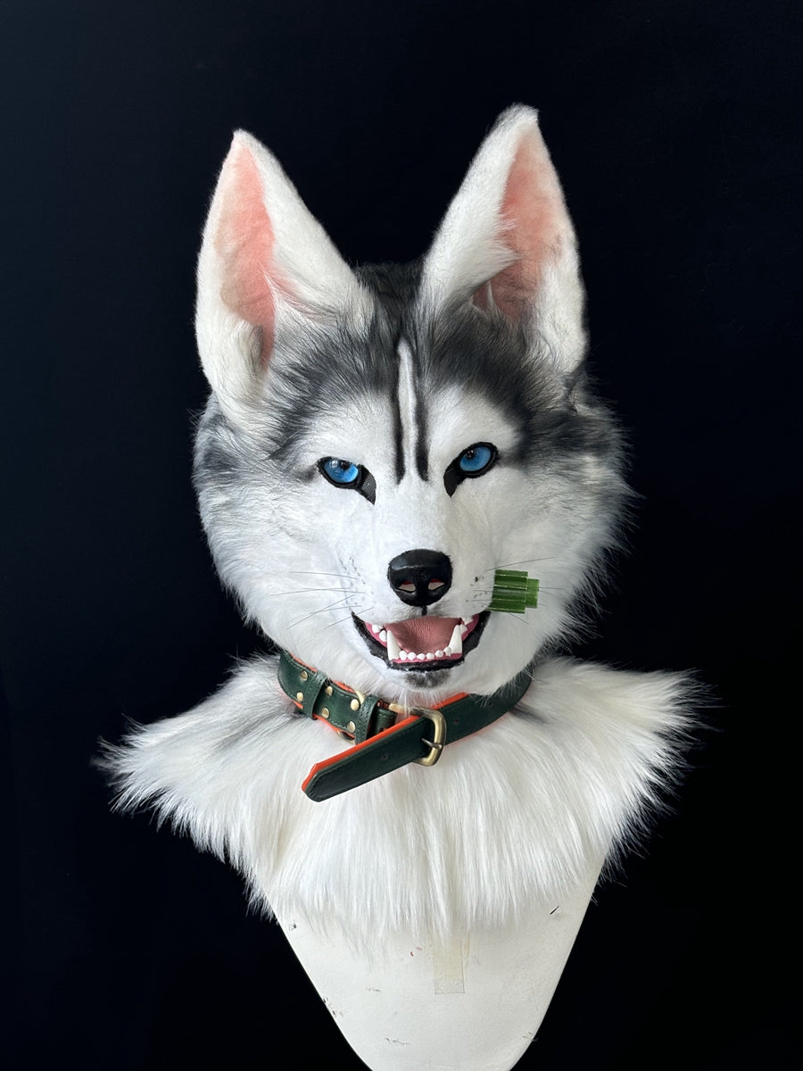 [Premade] Husky Dog Realistic Fursuit Head Furry Costumes Mask Headdress