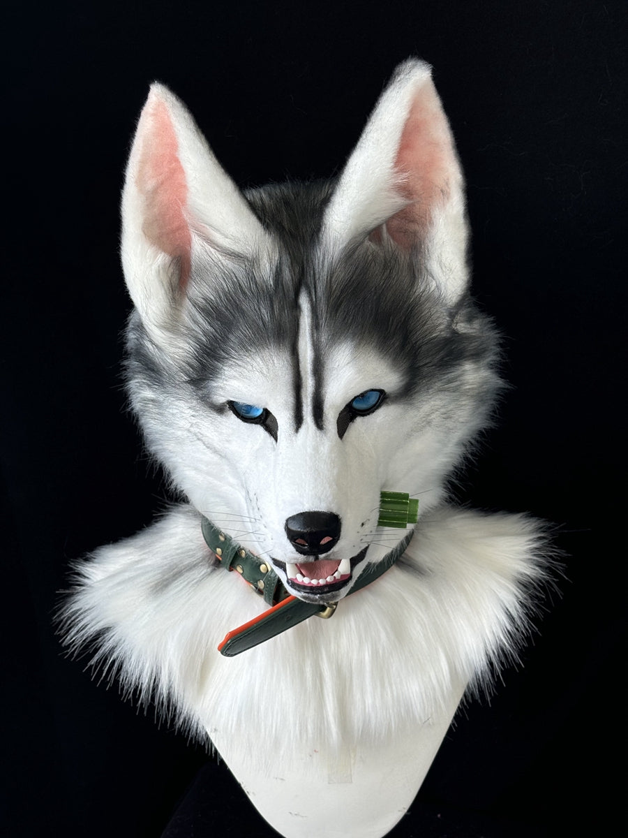 [Premade] Husky Dog Realistic Fursuit Head Furry Costumes Mask Headdress