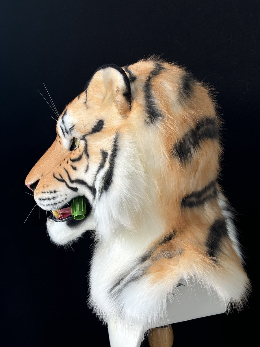 [Premade] Tiger Realistic Fursuit Partial Furry Costumes Mask Headdress